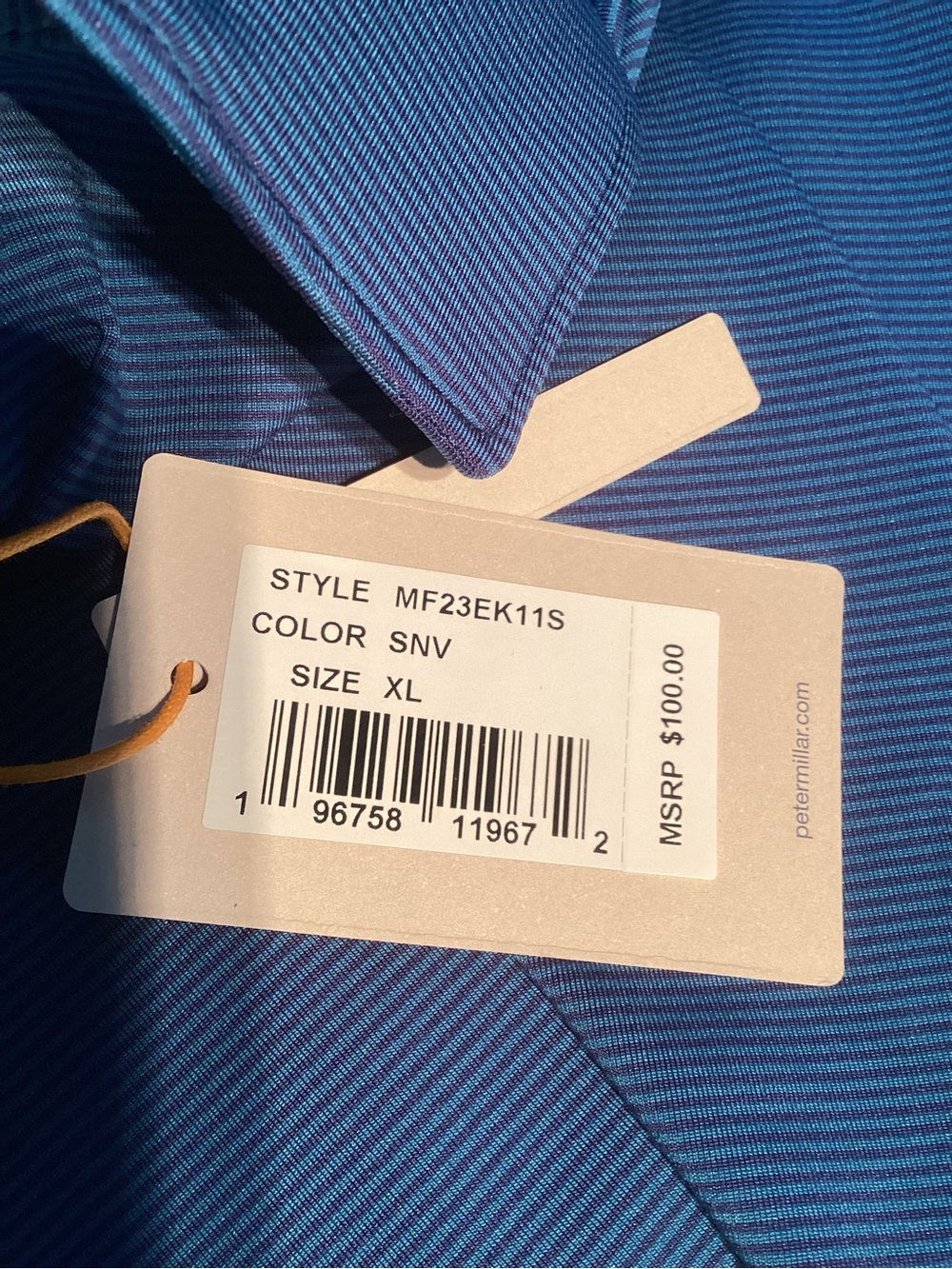 Peter Millar SNV Blue Men's Polo Shirt NEVER WORN